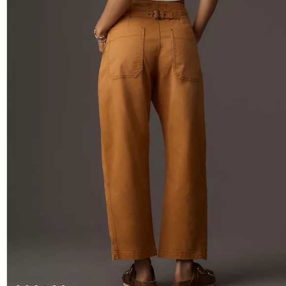 Brand New Pilcro Button-Front Barrel Pants - Picture 2 of 9